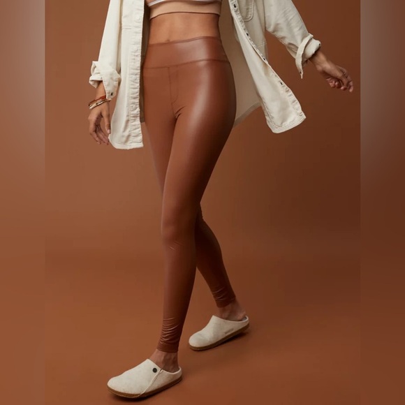 NWT Aerie Brown High-Waisted Leggings - Picture 3 of 11